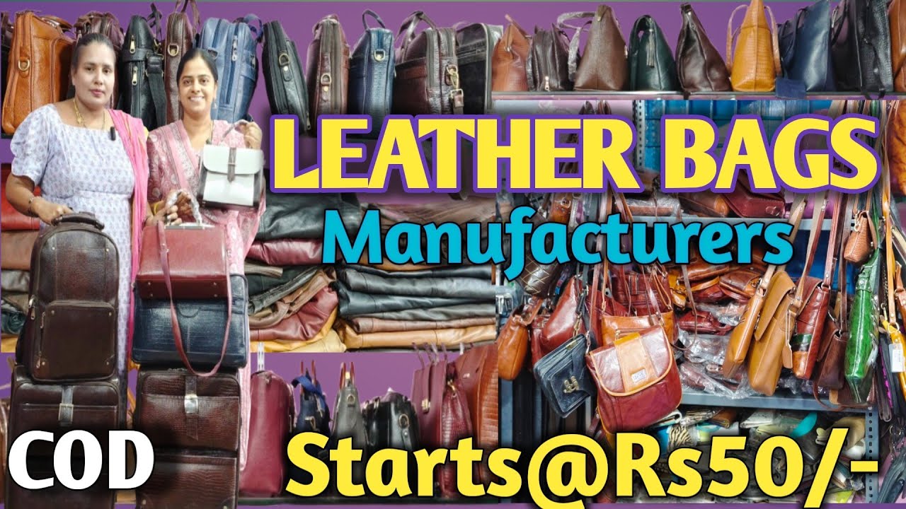 #Leatherbags in Hyderabad||Affordable prices leather Products from manufacturers in Hyderabad #Cod