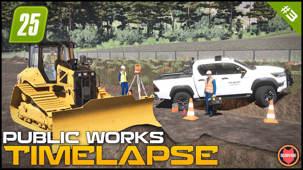 🚧 Выравнивание земли с помощью бульдозера Caterpillar D5 ⭐ FS25 Raven Valley Roleplay Общественны...