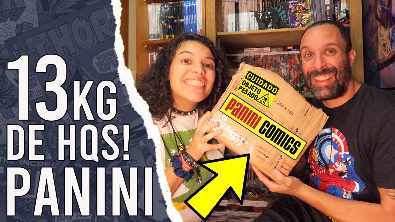 Super RECEBIDOS da @PaniniBrasilOficial: 13 Kg de quadrinhos!!! Épico!!!!