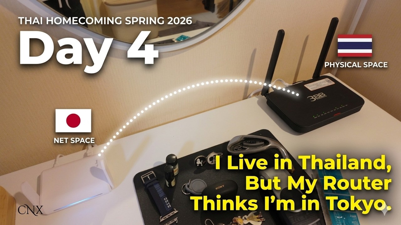 Thai Homecoming Spring 2026 -Day4-  I Live in Thailand, But My Router Thinks I'm in Tokyo.【ミチアツ閲覧用】