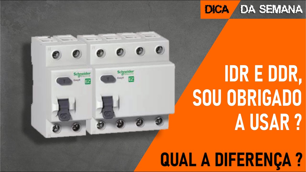 IDR E DDR - SOU OBRIGADO A USAR?  QUAL A DIFEREN&Ccedil;A?