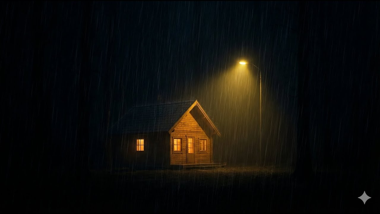 45 Minutes Heavy Rain | Deep Focus, Study & Calm Background Noise