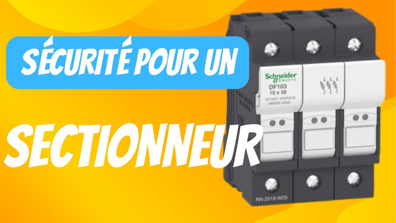 ajouter une sécurité à un sectionneur porte fusible  شرح بسيط جدا