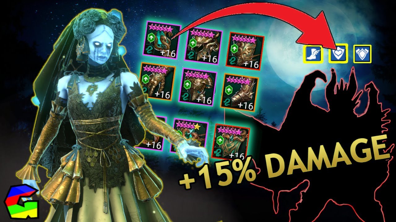 DEAL 15% MORE DAMAGE WITH 9 PIECE PROTECTION SET! - Raid Shadow Legends