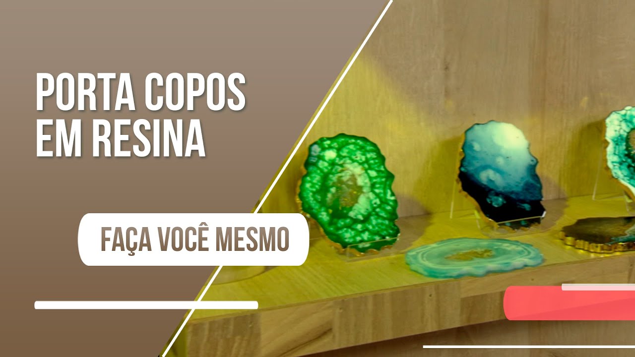 Porta copos que imitam pedras naturais, veja como fazer!