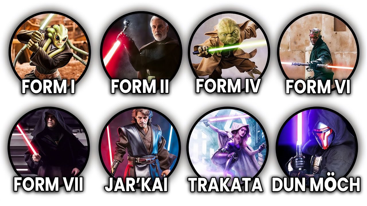Every Lightsaber Combat Form Explained in 10 Minutes
