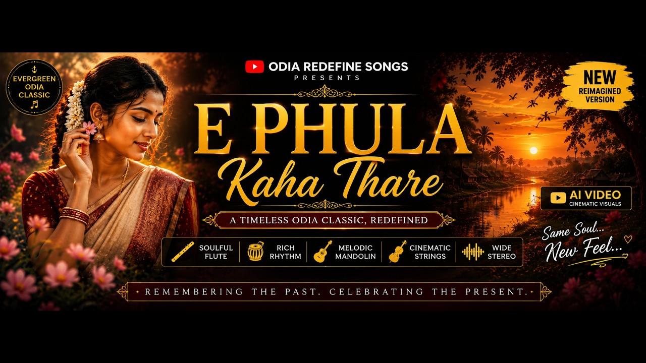E Phula Kaha Thare  | Old Odia Classic Reimagined | AI Cinematic Video | Odia Redefine Songs