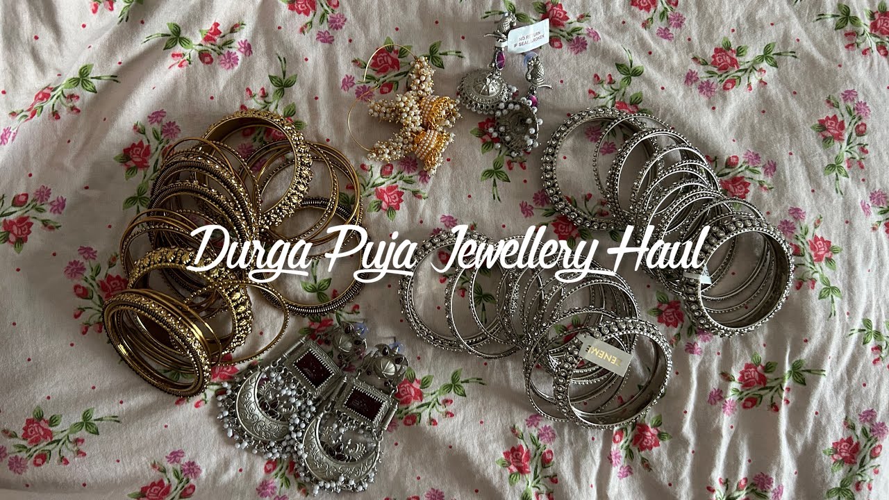 Durga Puja Jewellery Haul under ₹500 