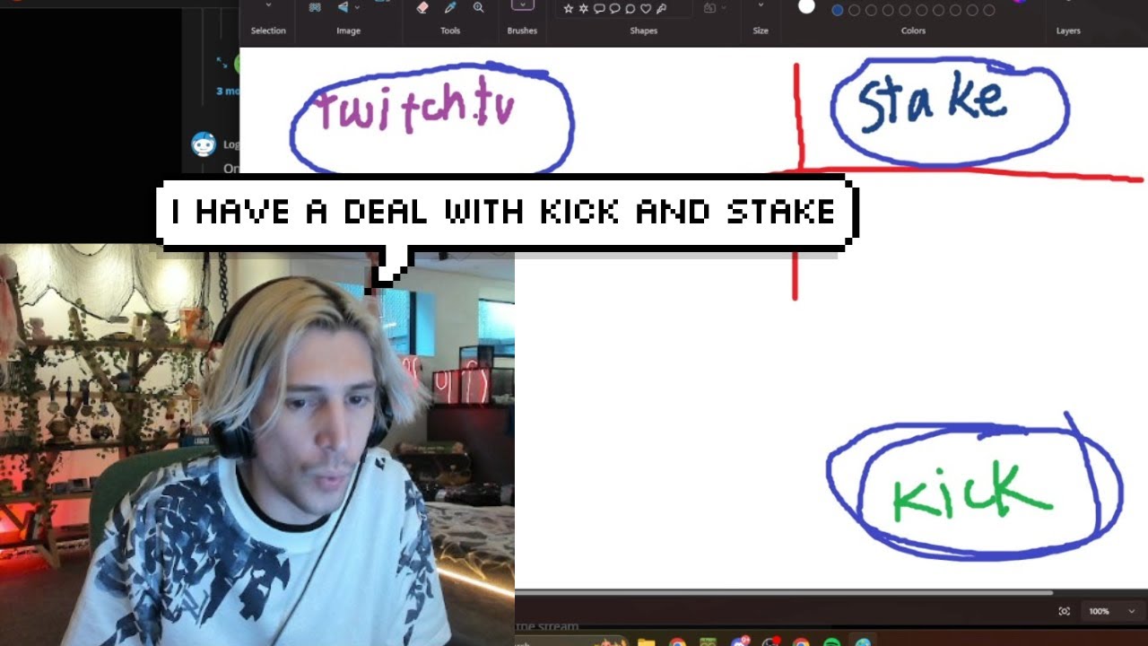 xQc Admits he has a Deal with Both Kick and Stake