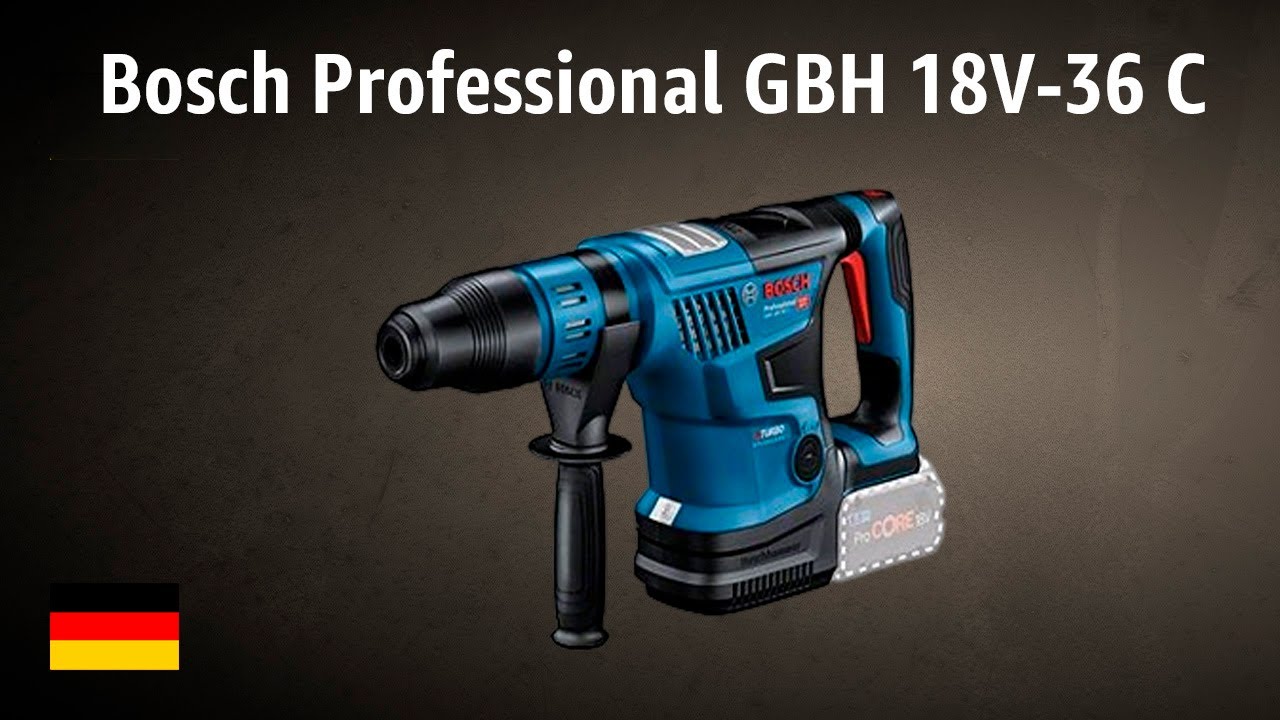 Akku-Bohrhammer Bosch Professional GBH 18V-36 C | TEST | Deutsch