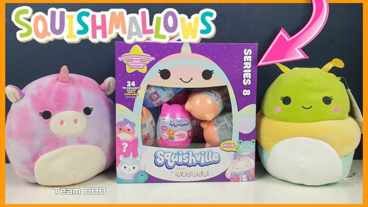 NEW! SQUISHMALLOWS SERIES 8 UNBOXING! Squishville Full Box Plushie collector cat capsules fashion
