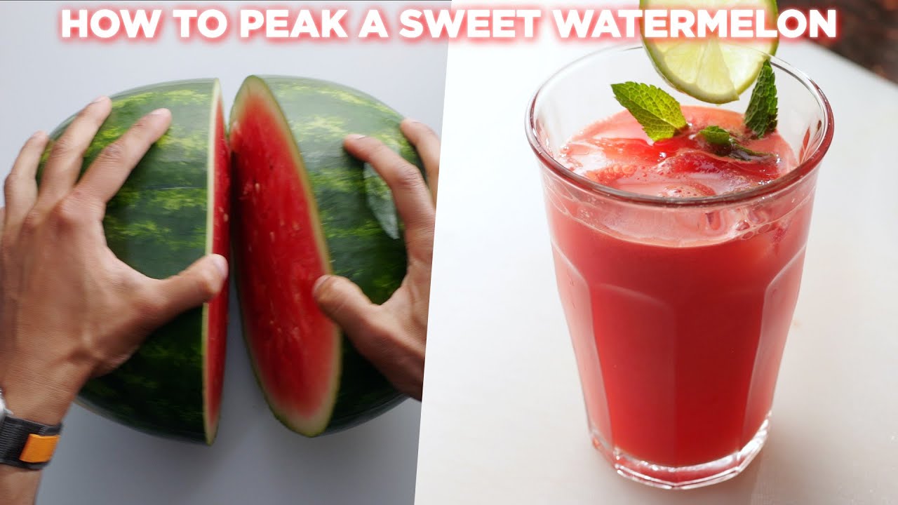 How to make Sweet Watermelon Juice  | Summer Drinks | How to pick sweetest Watermelon