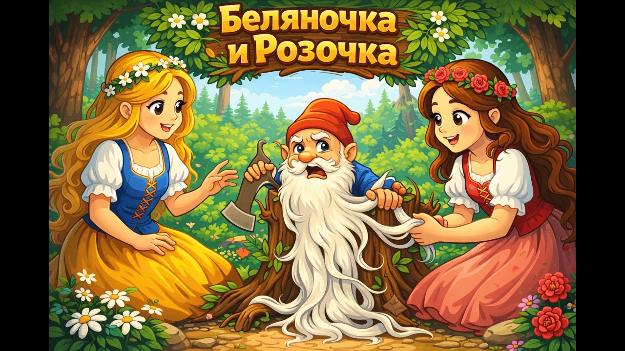 Беляночка и Розочка. Сказка на ночь.