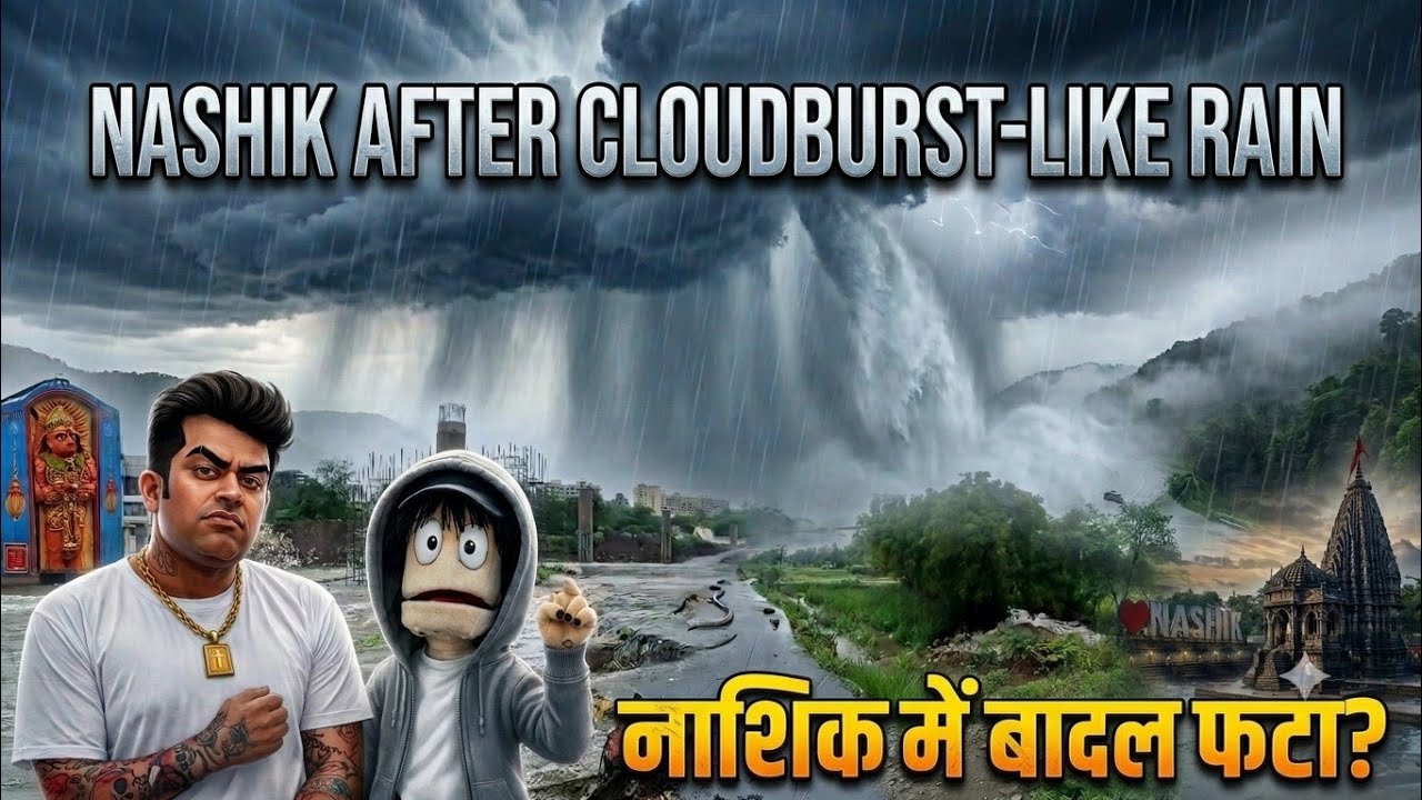 नाशिक में बादल फटने जैसी बारिश? | Nashik After Cloudburst-Like Rain | Trimbakeshwar Nashik Alert