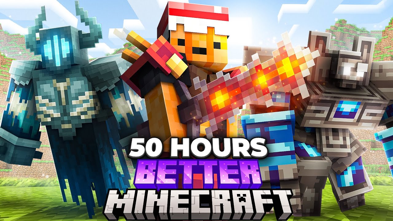 I Survived 50 Hours in BETTER MINECRAFT Hardcore!