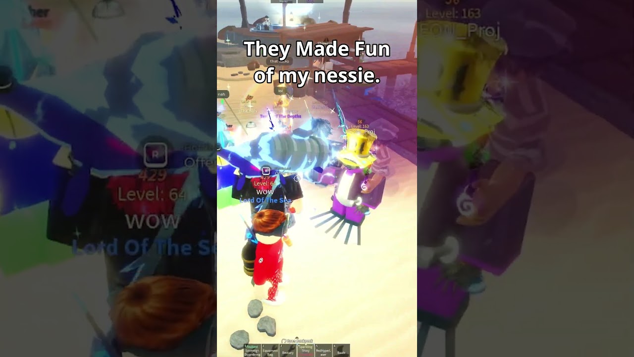 They Made Fun of My TINY NESSIE #roblox #robloxfisch #fisch