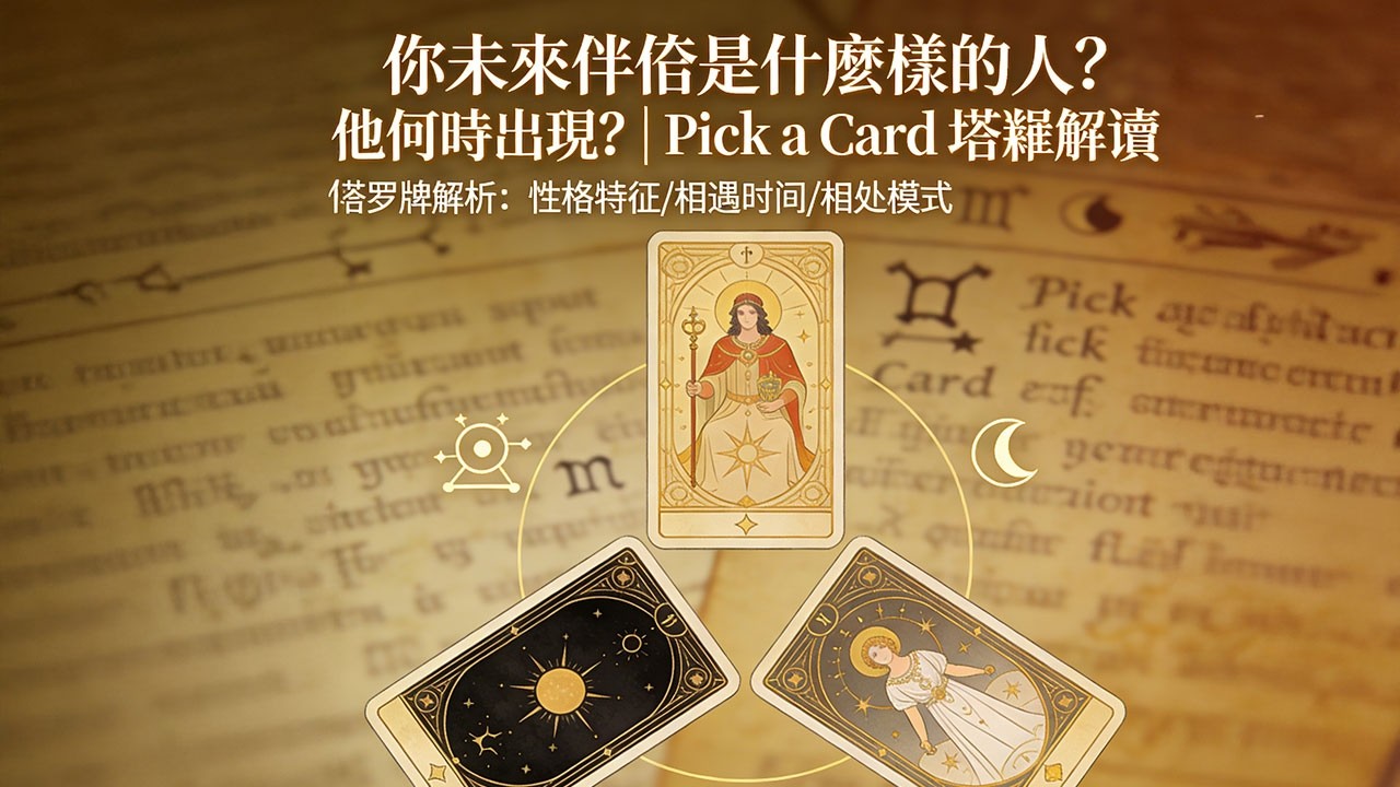 你未來伴侶是什麼樣的人？他何時出現？｜Pick a Card 塔羅解讀 #塔羅占卜 #塔羅占卜#未來伴侶#靈魂伴侶#愛情塔羅#PickACard#塔羅解讀#未來愛情