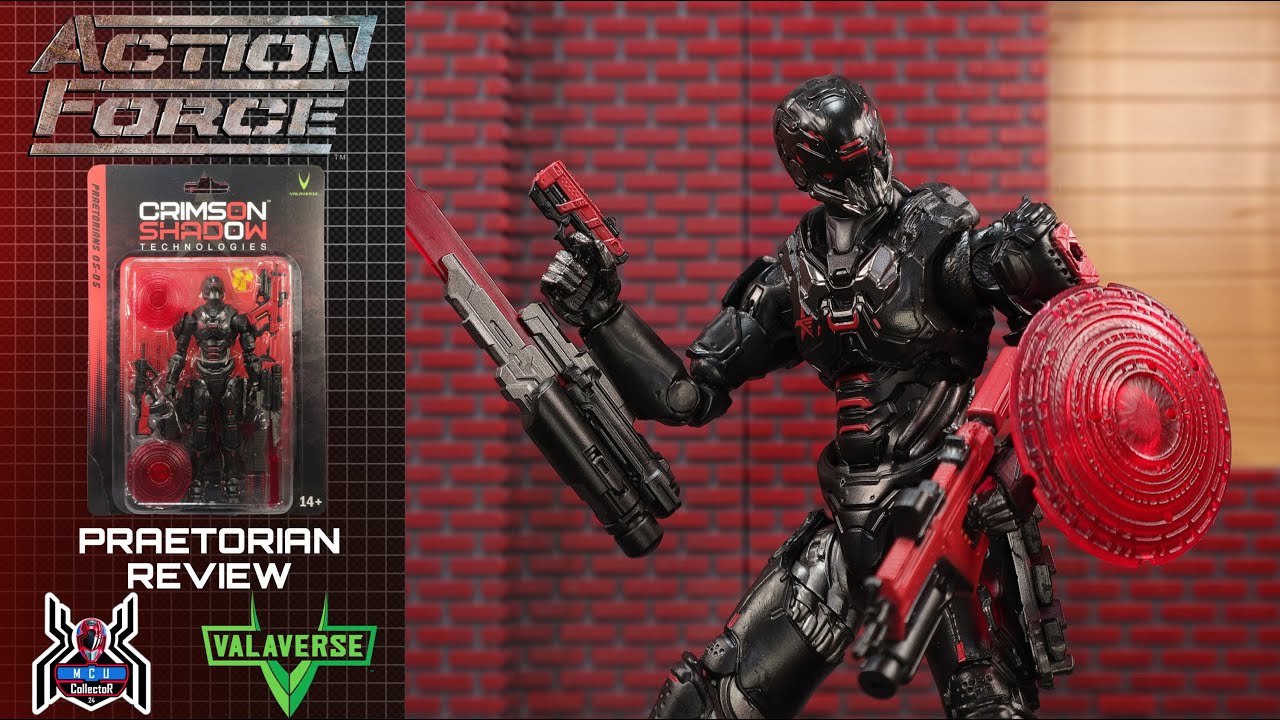 Valaverse Action Force PRAETORIAN Crimson Shadow Technologies Android Trooper Series 5 Figure Review