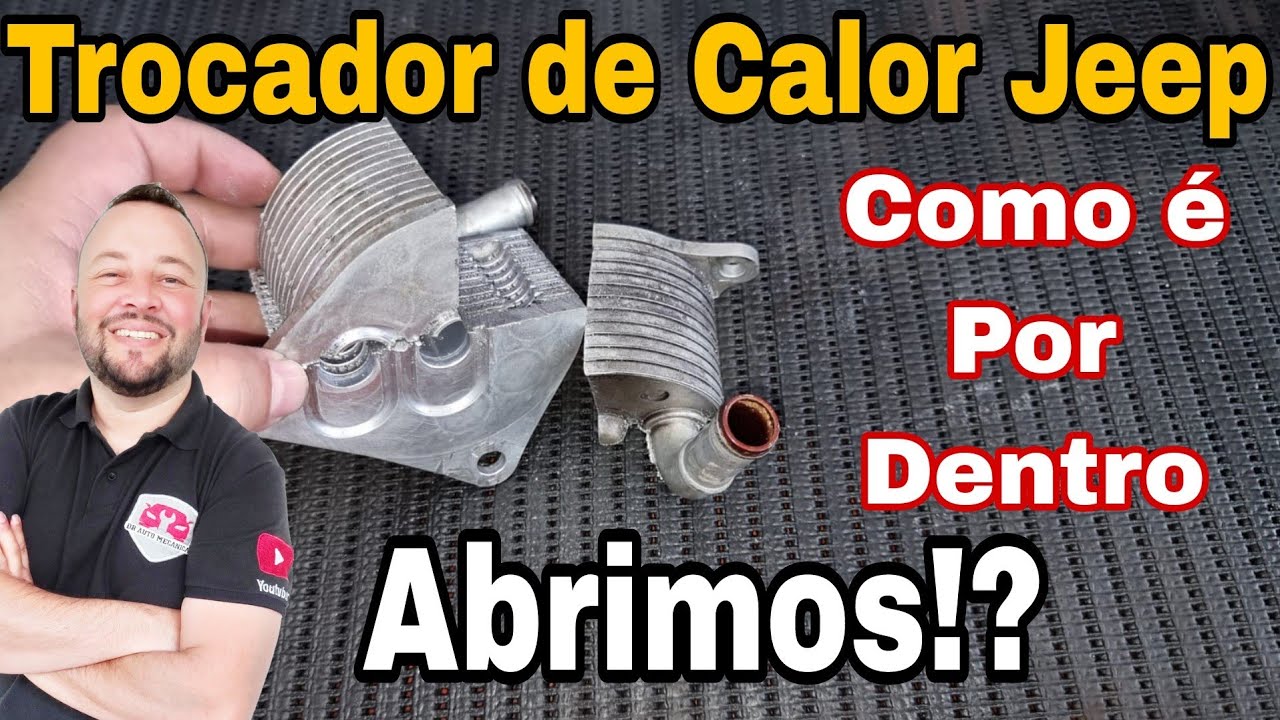 COMO É O TROCADOR DE CALOR DO JEEP RENEGADE, COMPASS, OUTLANDER, POR DENTRO ABRIMOS NO MEIO