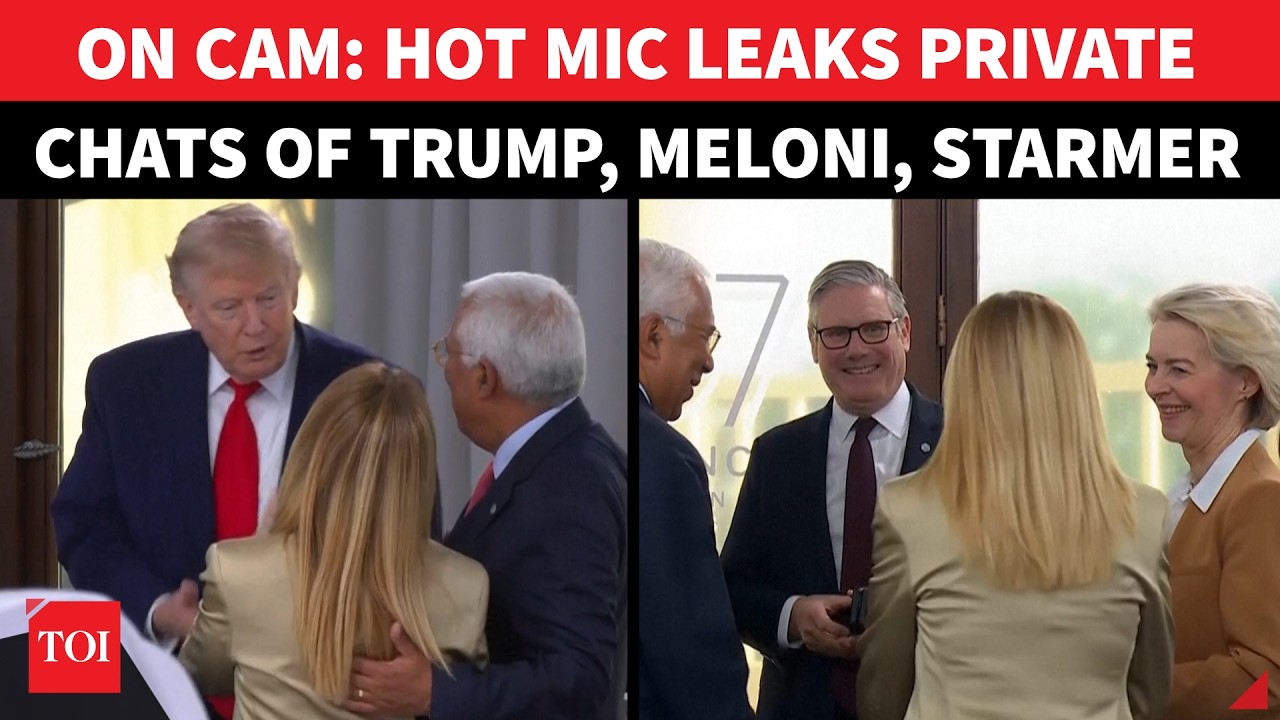'DID YOU SLEEP?': G7 Hot Mic Chaos; Private Trump, Meloni, Starmer Convo Leaked | 2026 G7 Summit