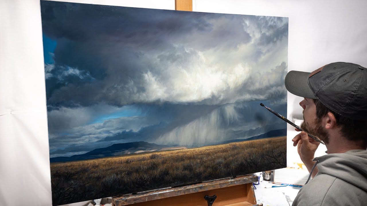 Storm Cloud Painting Time-lapse | 