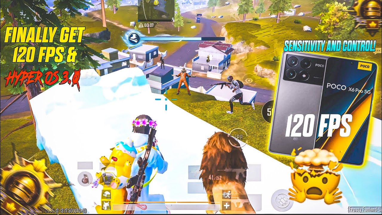 POCO X6 PRO🔱 NEW UPDATE 4.1 PUBG/BGMI🤯SUPER SMOOTH+120 FPS TEST!😍SENSÏTIVITY & CONTROL🔥