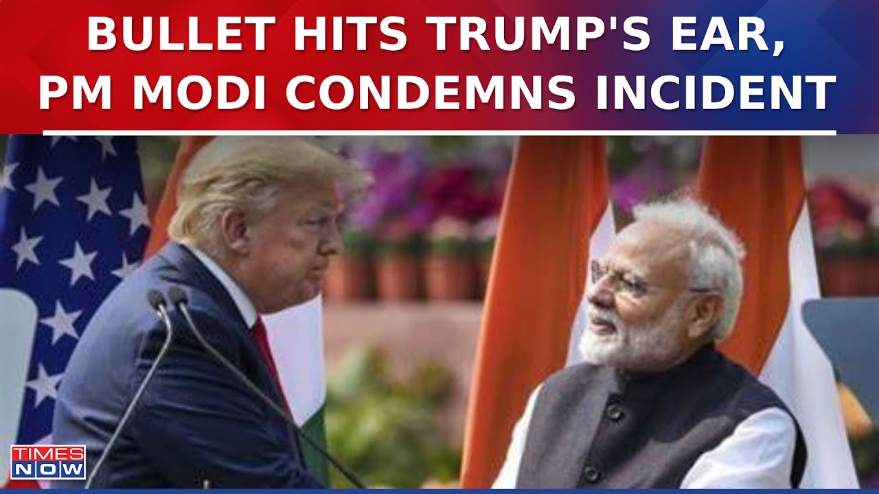 Bullet Hits Donald Trump's Ear Secret Service Kills Shooter | PM Modi Condemns Incident