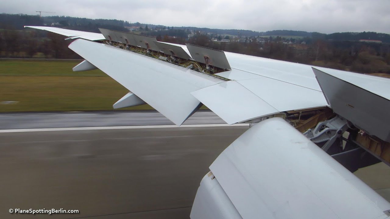 Onboard BRAND NEW SWISS Boeing 777-300ER - AMAZING Landing at Zurich Kloten Airport [Full HD]