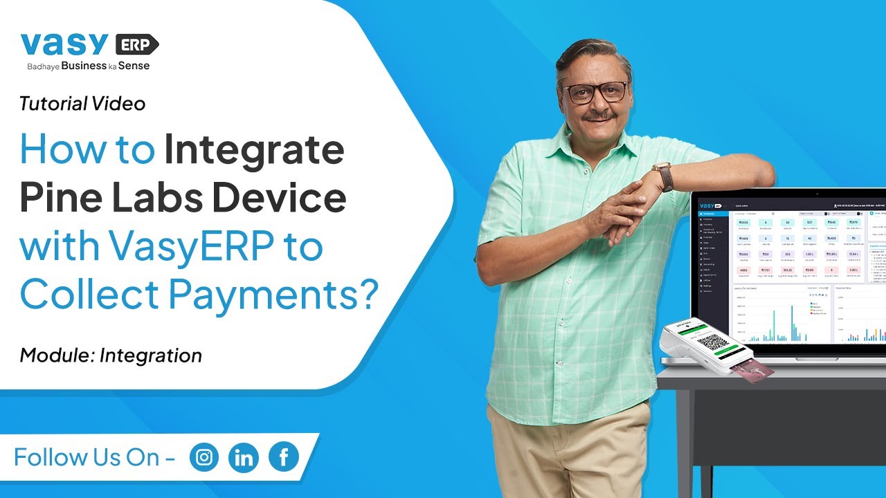 How to Integrate Pine Labs Device with VasyERP to Collect Payments?