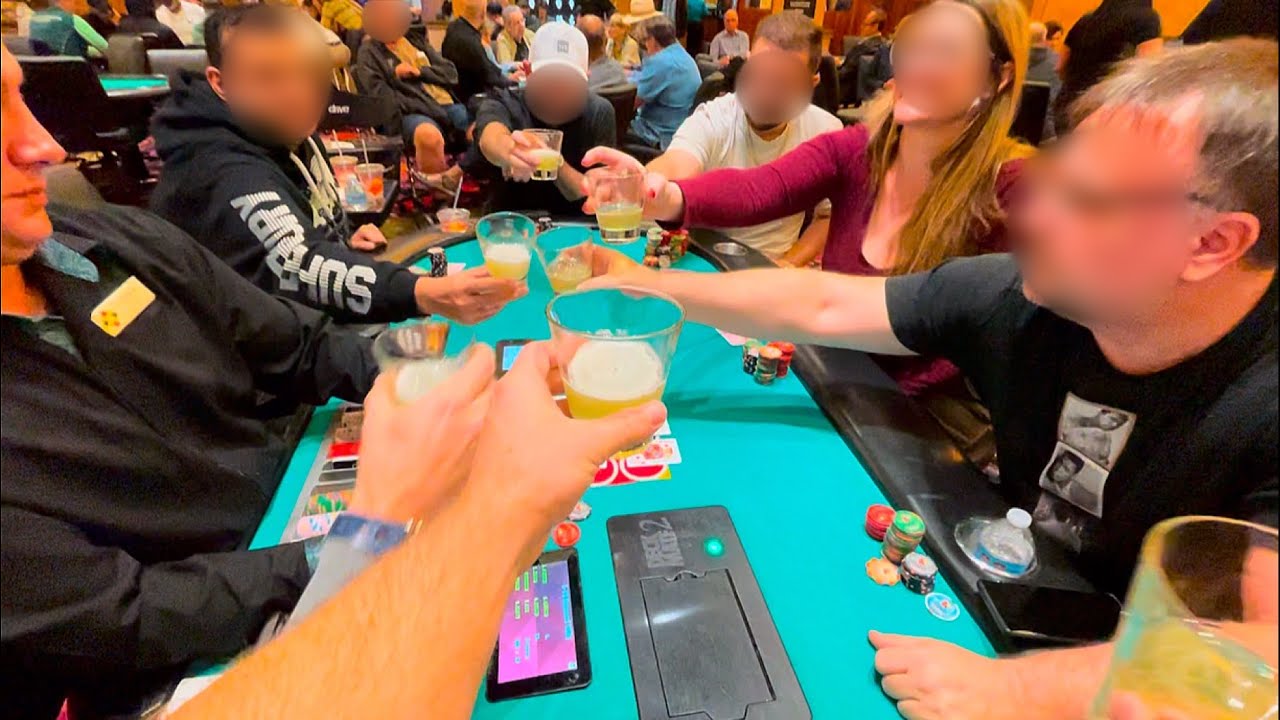 DRUNK aggro MANIACS play WITH $50,000 dollars on TABLE!!! // Poker Vlog 274