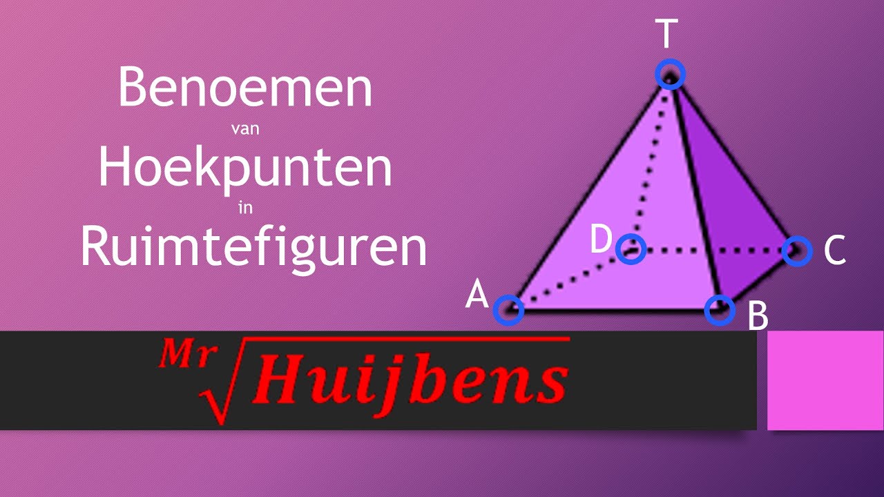 Benoemen van Hoekpunten in Ruimtefiguren - Uitleg en Oefenopdracht - Wiskunde - VMBO