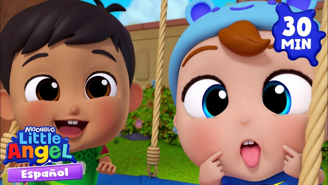 Bebé Juan y su mejor amigo Manny 😊| Canciones Infantiles con Bebé Juan🎵| Little Angel Español
