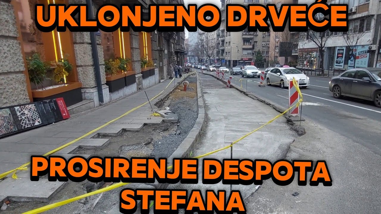 BEOGRAD CENTAR PROSIRENJE BUL.DESPOTA STEFANA,BEZISTAN CEKA REKONSTRUKCIJU,UREDJEN PARK Z.DJINDJICA