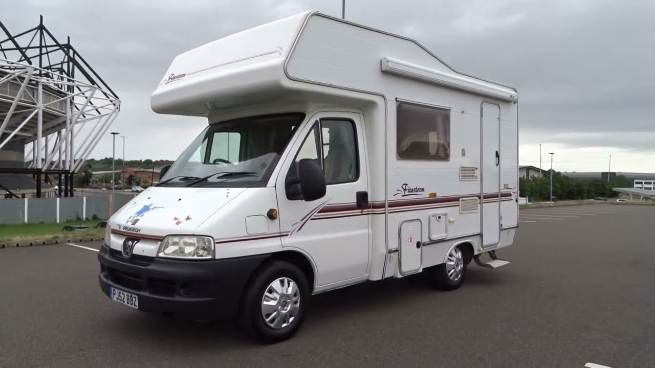 2002 PEUGEOT BOXER 2.O DIESEL 290 ELDDIS FIRESTORM 100 MOTORHOME 4 BERTH 3200kg