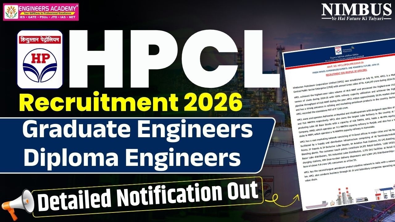 HPCL Recruitment 2026 | Graduate & Diploma Engineers Vacancy | HPCL Notification Out | Apply Now!