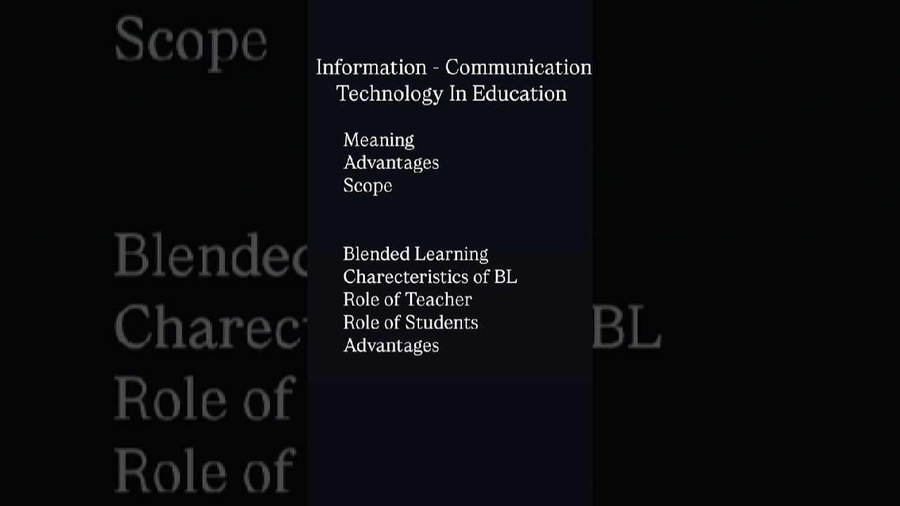 ICT In Education & Blended Learning Explanation In Malayalam 