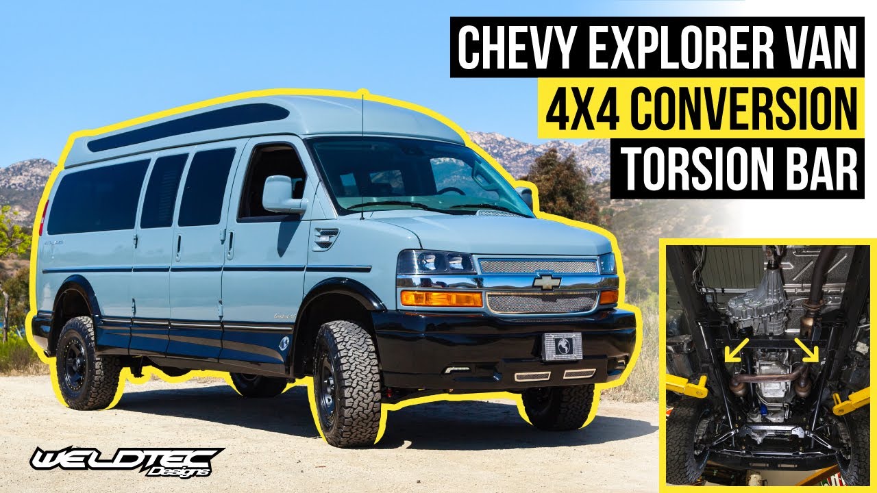 2021 Chevy Explorer Van 4x4 Conversion Torsion Bar | Supreme Off Road 4 Wheel Drive Luxury Van.