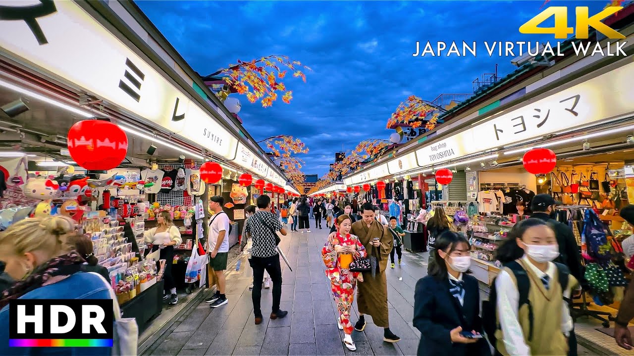 Japan - Tokyo Asakusa Walk: iPhone 15 pro max camera test• 4K HDR