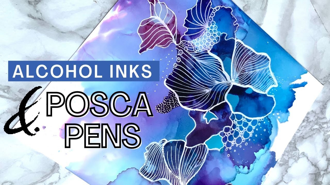 ЛЕГКИЙ урок: Спиртовые чернила и ручки POSCA