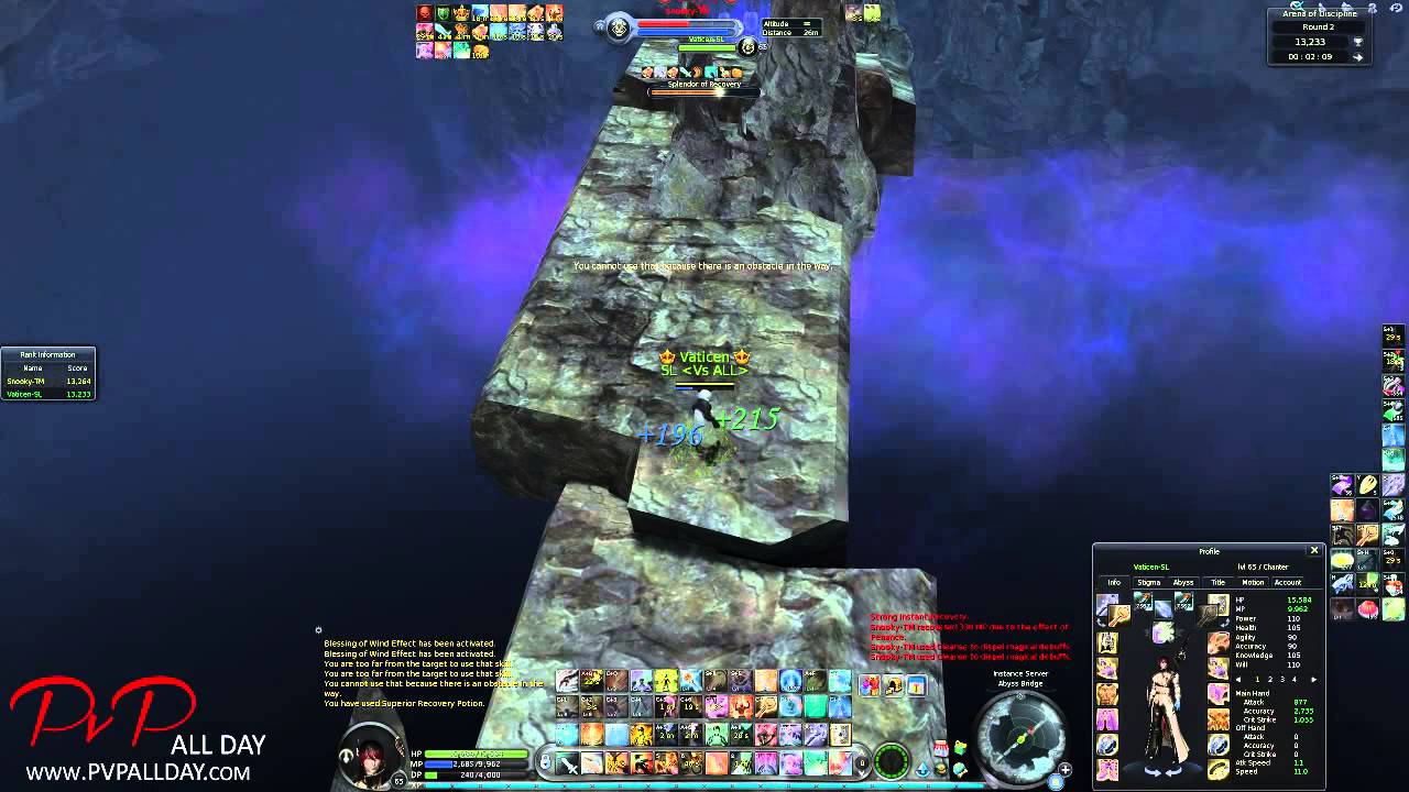 Aion 4.8 Chanter Vaticen vs Snooky 4.8 [Cleric]