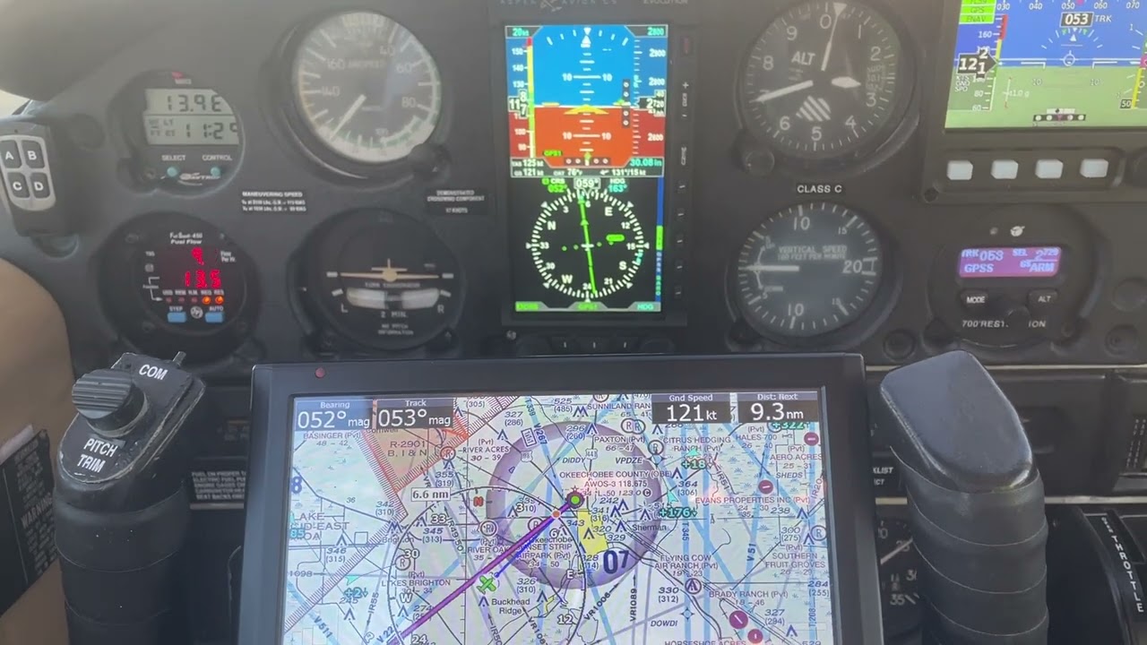 Avidyne 440, Aspen E5, TruTrak (BK) Autopilot - IFR Approach