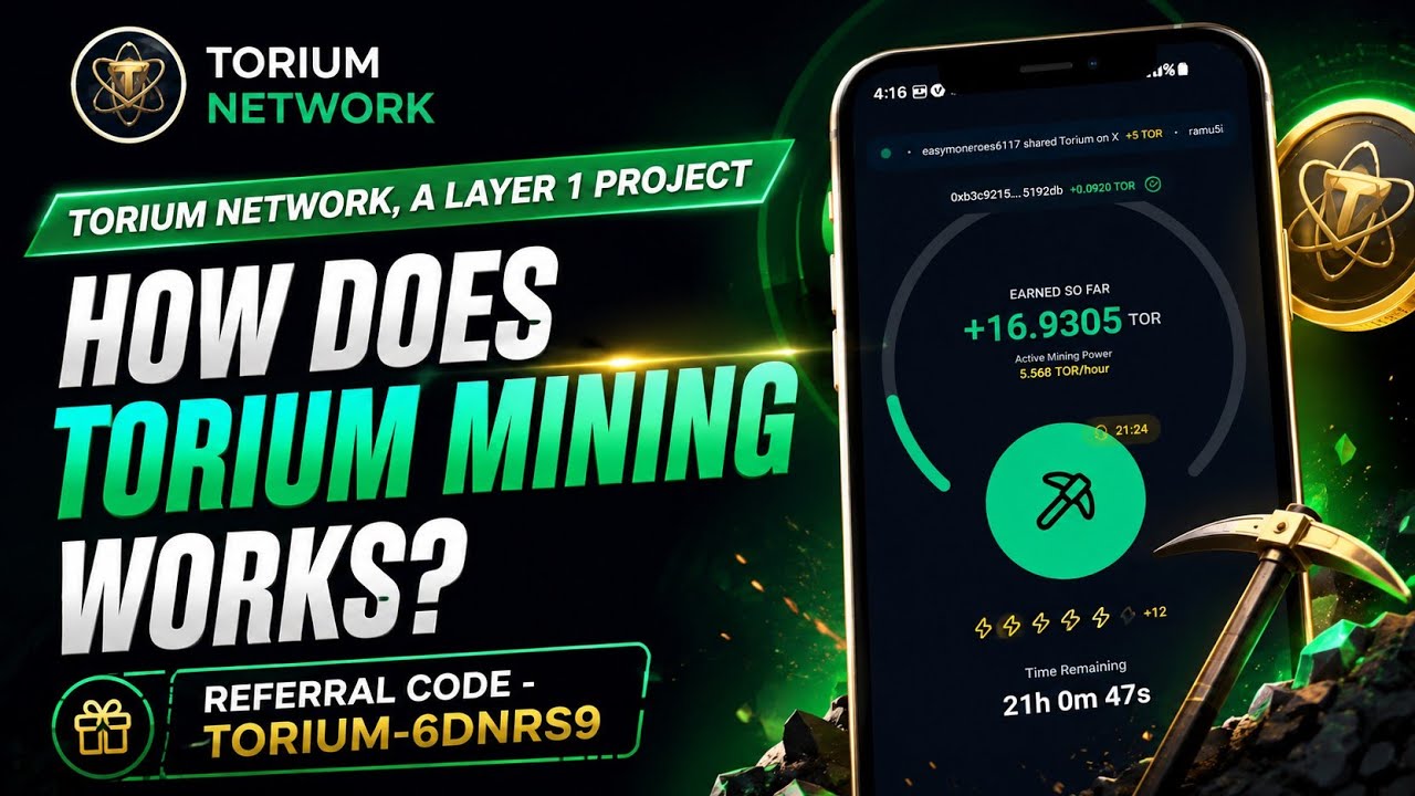 Как работает майнинг в Torium Network? | Руководство по майнингу Torium | Эйрдроп Torium Network