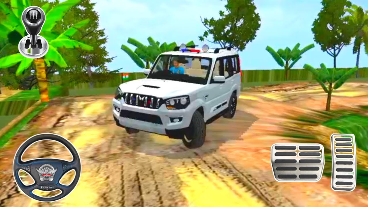 💥Mahindra Scorpio 4x4 Mud Track Village Gameplay in Bus Simulator Indonesia