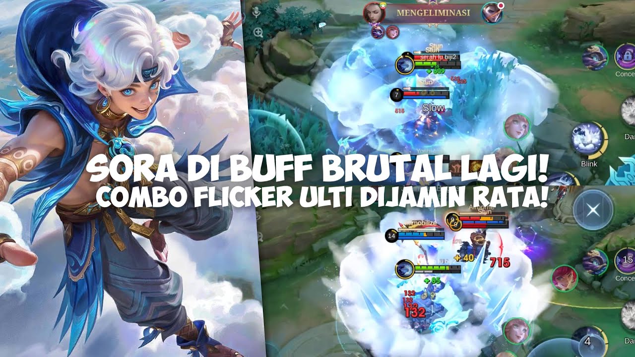 SORA DI BUFF ROAM MAKIN BROKEN, CC NYA BRUTAL BERASA TIGREAL - MOBILE LEGENDS