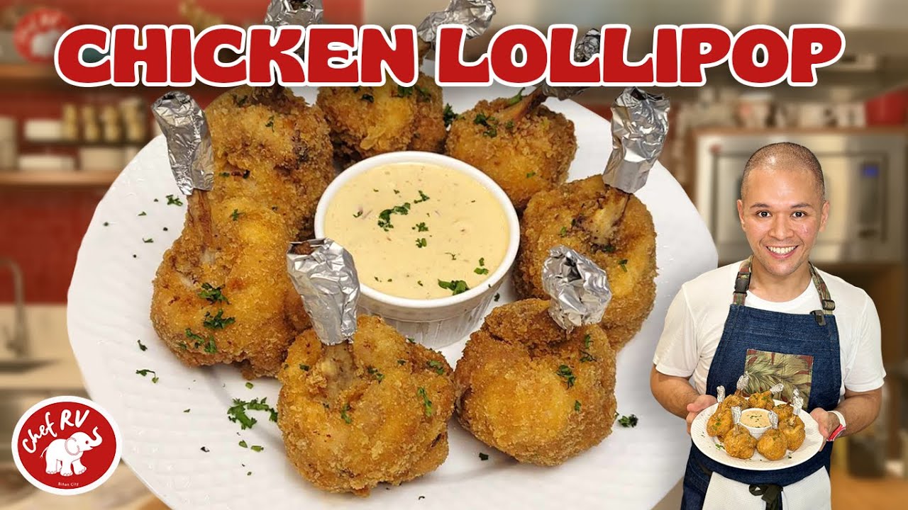 CHICKEN LOLLIPOP WITH CREAMY TARTARE SAUCE