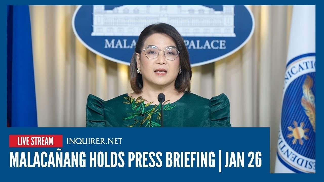 LIVE: Malacañang holds press briefing with PCO USec. Claire Castro | Jan 26