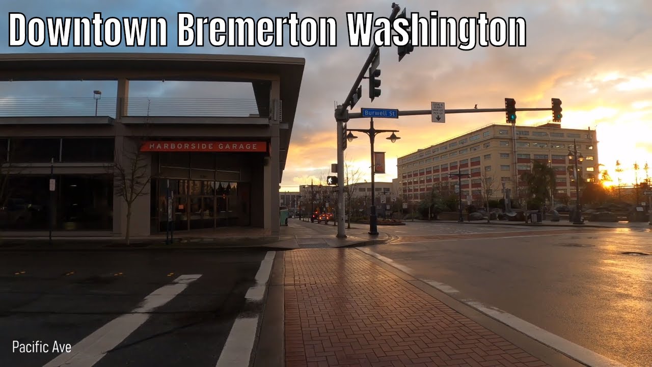 Downtown Bremerton, WA 4k Walking Tour
