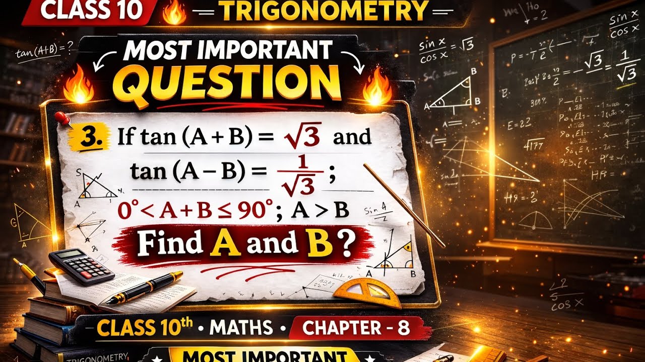 🔥 Class 10 Maths | Trigonometry Most Important Question | Chapter 8 | For Board Exam | Insaf Ali