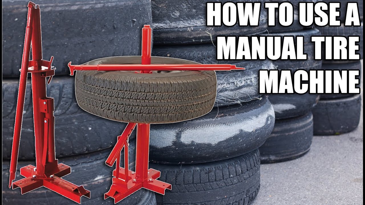 How to use a manual tire changer/machine to remove and mount car tires - ATV/UTV/SXS, Truck, Farm