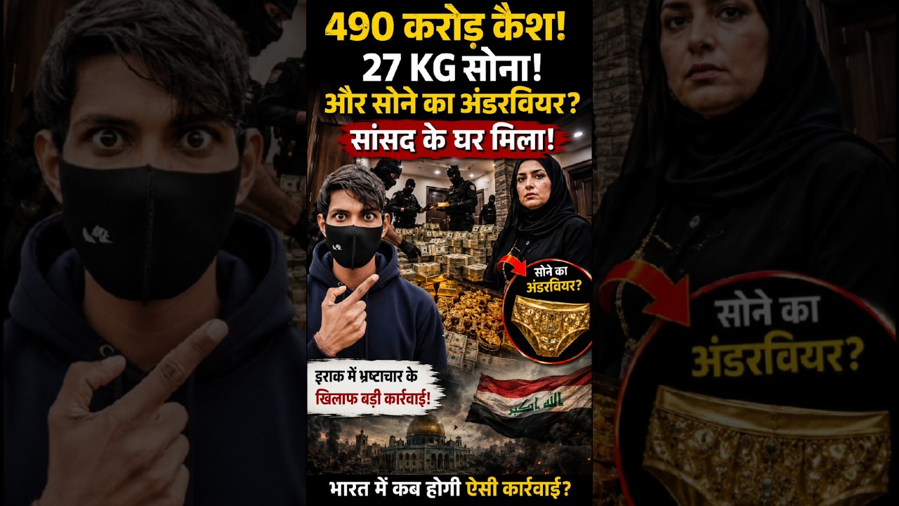 ₹490 Crore Cash, 27 KG Gold | Iraq MP House Raid Shocks the World | Mr Manish Kumar